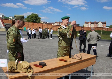 В Пинске проходит городской этап военизированной игры «Орлёнок»