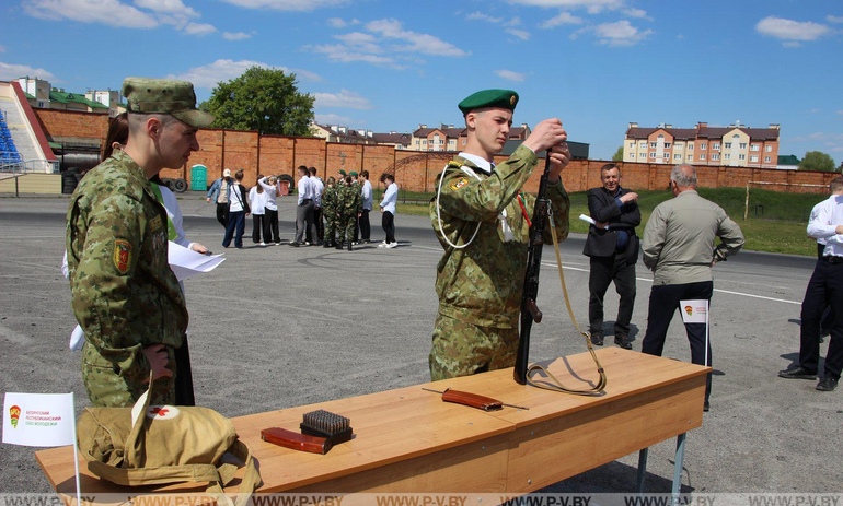 В Пинске проходит городской этап военизированной игры «Орлёнок»